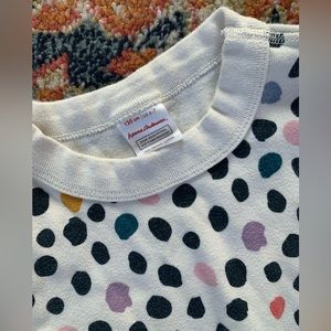 Hanna Andersson long John pajama set size 6-7